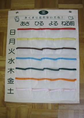 お薬カレンダー 考える縫製工場 布もの工房の製作事例集